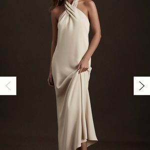 BHLDN Ruby Satin Charmeuse Dress